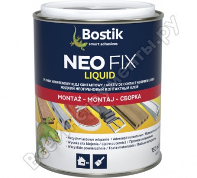 Bostik neo fix жидкий неопреновый контактный клей 750мл 30611646
