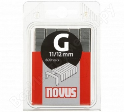 Novus скобы плоские 600 шт. для степлера,1,25x10,6x12 мм ;11/12 042-0387