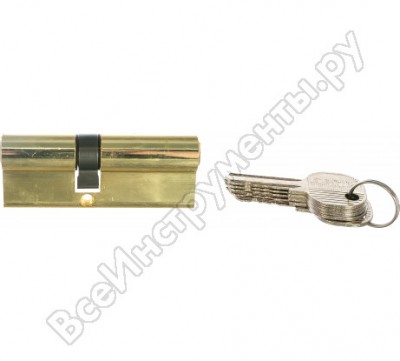 Damx цил. мех. простой ключ-ключ n45/35mm pb полированная латунь 00000002993