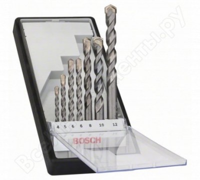 Bosch robust line набор 7 сверл silverpercuss 2607010545