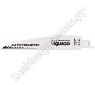 Kango 5 полотен для сабельной пилы, универсальный набор, 8 зуб на дюйм, длина 152мм, усиленные, для демонтажа, krb0608aprd