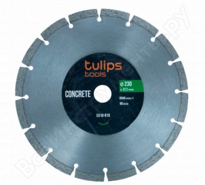 Tulips tools диск алмазный сегментный 230мм ea10-815