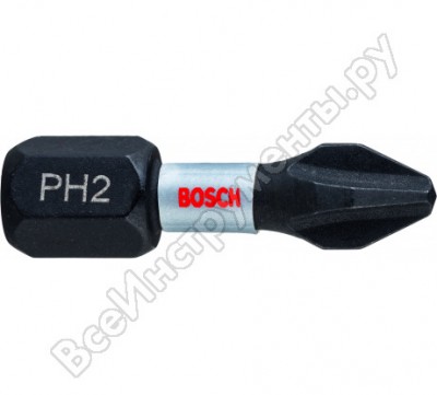 Bosch 2 биты 25mm, ph2 2608522403