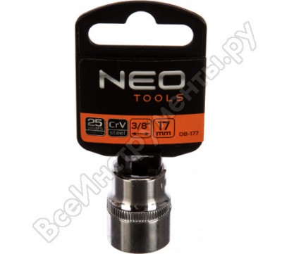 Neo tools головка сменная 6-гранная 3/8 17 мм 08-177
