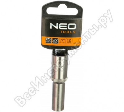 Neo tools головка сменная 6-гранная длинная 1/2 12 мм 08-462