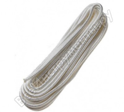 Tech-krep шнур плетеный пэ 6 мм с серд., 24-пряд. белый, 20 м 140359