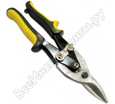 Santool ножницы по металлу 250 мм с обрезиненными двухкомпонентными ручками прямые 031201-002-250