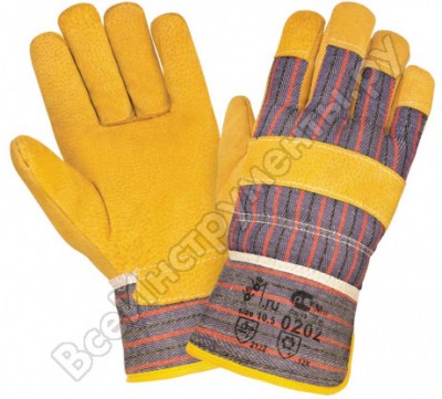 Гк спецобъединение перчатки ангара зима, спилок, х/б, акриловый мех пер 208