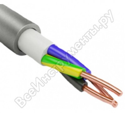 Госток кабель nym-j 3х1.5 сер 10 м гт1306/гтп1606