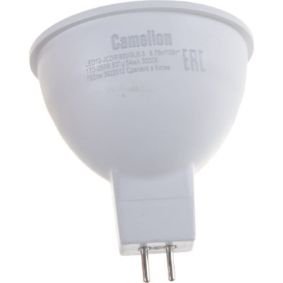 Электрическая светодиодная лампа Camelion LED10-JCDR/830/GU5.3 13684