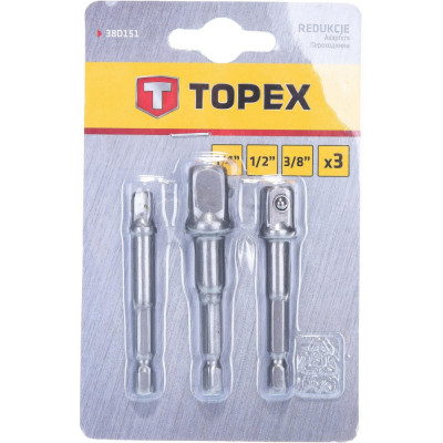 Topex переходники, набор 3 in/ 38d151