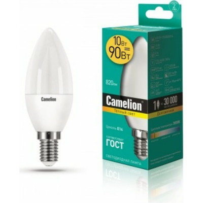 Светодиодная лампа Camelion LED10-C35/830/E14 13559