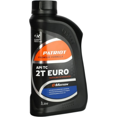 Полусинтетическое масло Patriot G-Motion 2Т EURO 850030200