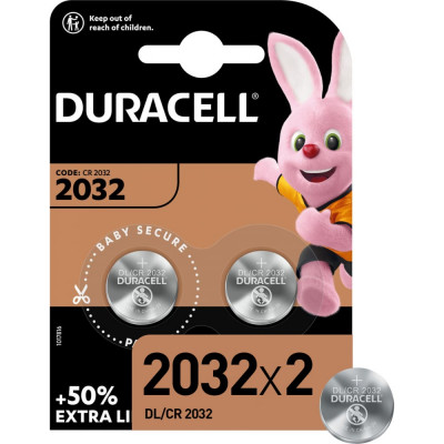 Литиевые батарейки Duracell CR2032-2BL Б0037273