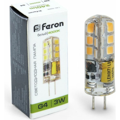Светодиодная лампа FERON LB-422 3W 12V G4 4000K 25532