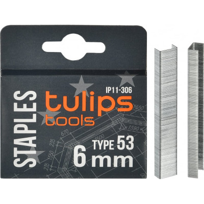 Tulips tools скобы для степлера тип 53 6 мм ip11-306