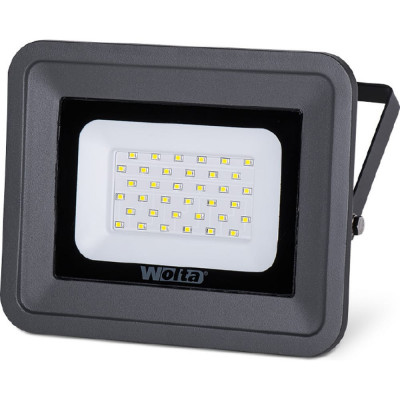 Wolta светодиодный прожектор, 5500k, ip 65,цвет серый,слим wfl-30w/06