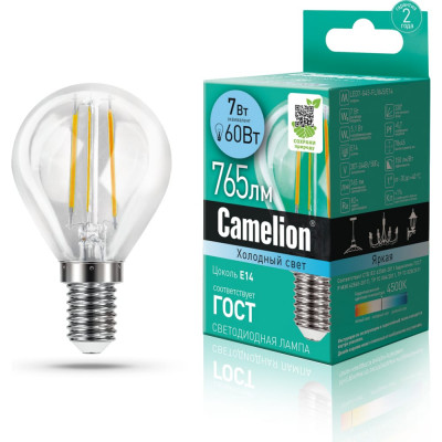 Светодиодная лампа Camelion LED7-G45-FL/845/E14 13458