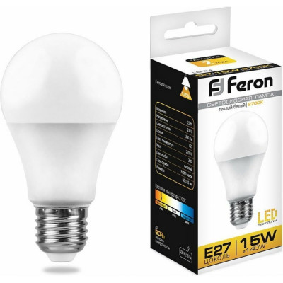 Светодиодная лампа FERON LB-94 15W 230V E27 2700K 25628