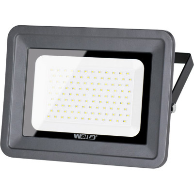 Wolta светодиодный прожектор, 5700k, 100 w smd ip 65,цвет серый, слим wfl-100w/06