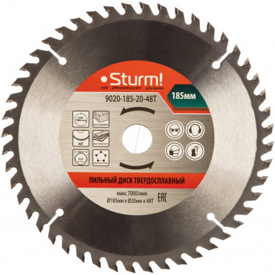 Sturm 9020-185-20-48t пильный диск