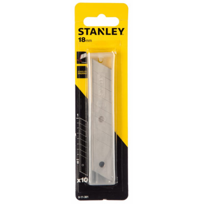 Stanley лезвия для ножа 18mm, 10 шт. упак. 0-11-301