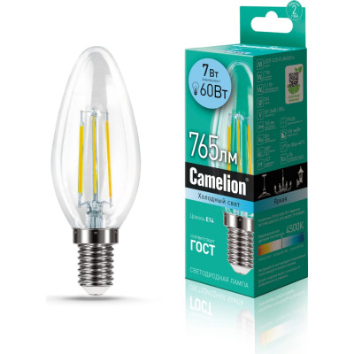 Светодиодная лампа Camelion LED7-C35-FL/845/E14 13453