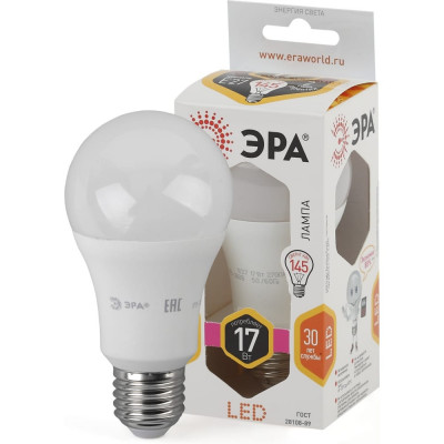 Светодиодная лампа ЭРА LED A60-17W-827-E27 10/100/1200 Б0031699