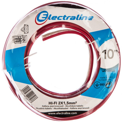 Electraline кабель hi-fi 2x1,5 мм2 20826