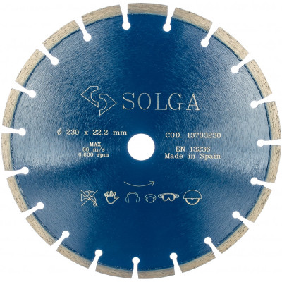 Сегментный алмазный диск по железобетону Solga Diamant PROFESSIONAL 13703230