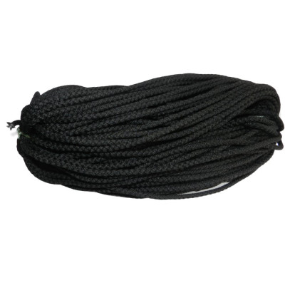 Tech-krep шнур вязаный пп 4 мм с серд., универс., черный, 20 м 140327