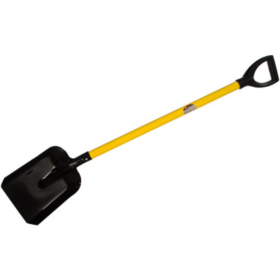Рос лопата совковая с желтым металлизированным черенком и v-pучкой 77218