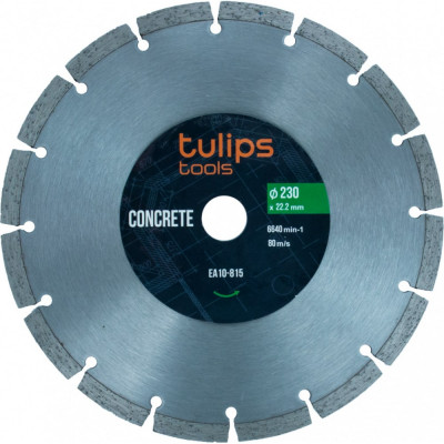 Tulips tools диск алмазный сегментный 230мм ea10-815