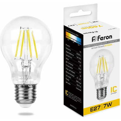 Светодиодная лампа FERON LB-57 7W 230V E27 2700K 25569