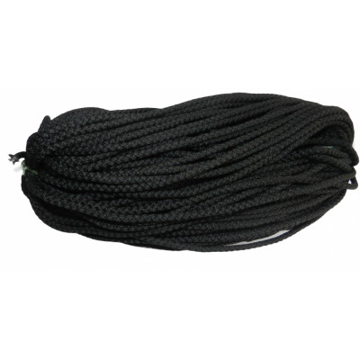Tech-krep шнур вязаный пп 3 мм с серд., универс., черный, 20 м 139921