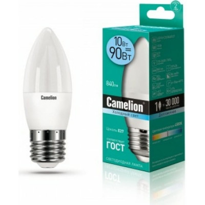 Светодиодная лампа Camelion LED10-C35/845/E27 13562