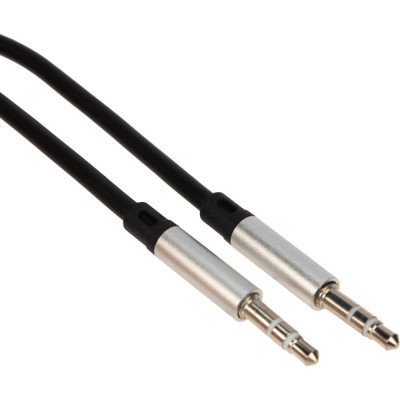 Rexant аудио кабель aux 3.5 мм шнур плоский 1m черный 18-4000