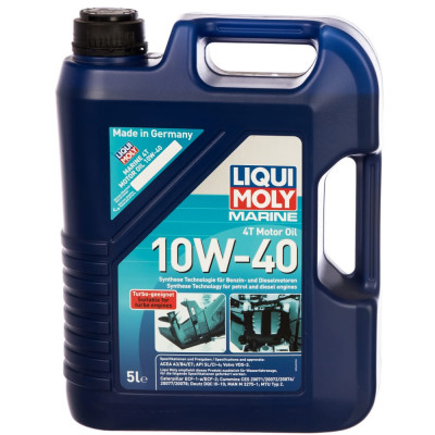 HC-синтетическое моторное масло 4T для лодок LIQUI MOLY Marine 4T Motor Oil 10W-40 5л 25013