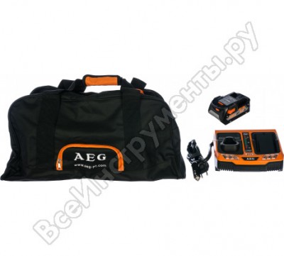 Aeg набор: аккумулятор l1850r + зарядное устройство blk1218 + сумка setl1850blk 4932451629