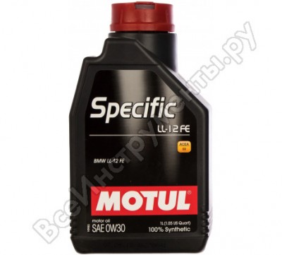 Motul синтетическое масло specific bmw ll-12 fe 0w30 1л 107301