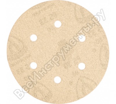 Klingspor шлиф-круг на липучке для обработки красок, лаков и шпаклевок с отверстиями ф150мм; р80; 6 отверстий 146946