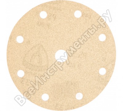 Klingspor шлиф-круг на липучке для обработки красок, лаков и шпаклевок с отверстиями ф150мм; р80; 8 отверстий 143130