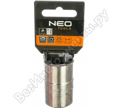 Neo tools головка сменная 6-гранная длинная 3/4 25 мм 08-305