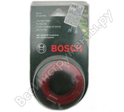 Bosch леска д/триммеров 1.6 мм f016800176