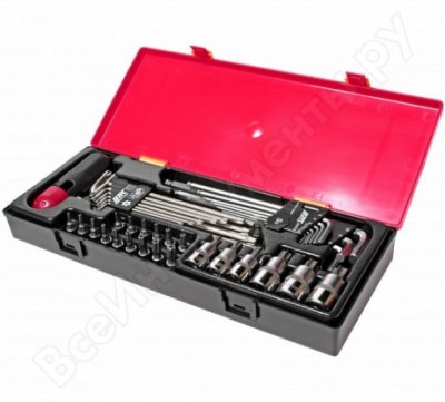 Jtc набор инструментов 40 предметов torx, hex ключи, головки в кейсе jtc-k1401