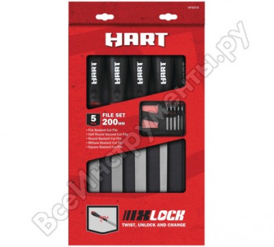 Hart 200mm набор напильников 5 единиц hfset5 5132002945