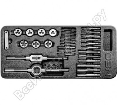 Neo tools плашки и метчики, набор 31 шт. 84-246