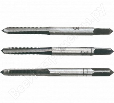 Topex метчики, 3 шт., вольфрамовая сталь, пластмассовая коробочка, din352 14a204