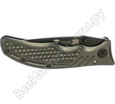 Stinger нож складной , 90 мм черный, рукоять: сталь/алюминий черный, yd-7918ey
