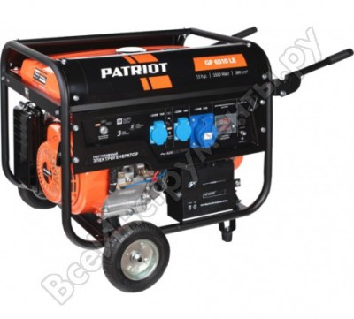 Patriot генератор бензиновый patriot gp 6510le 474101570